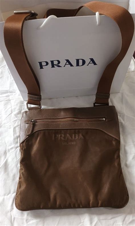 prada milano messenger bag|More.